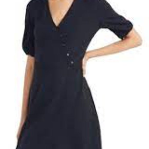 Madewell Cross-Front Button Dress - Picture 4 of 6